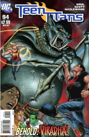 Teen Titans (3rd Series) 94 published by DC with cover art by Nicola Scott
