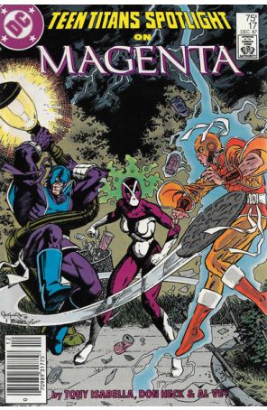 Teen Titans Spotlight 17 (Newsstand) published by DC with cover art by Jerome Moore