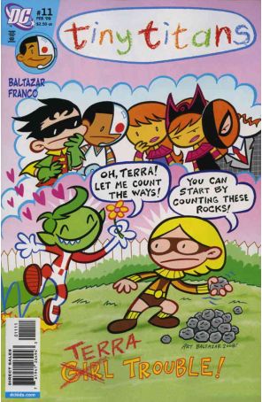 Tiny Titans 11 published by DC with cover art by Art Baltazar