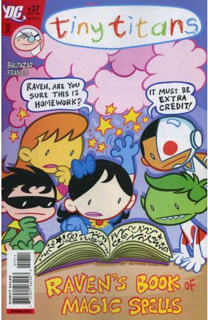 Tiny Titans 17 published by DC with cover art by Art Baltazar