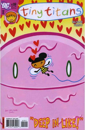 Tiny Titans 19 published by DC with cover art by Art Baltazar