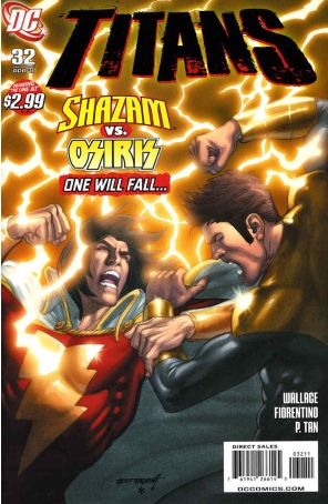 Titans (3rd Series) 32 published by DC with cover art by Fabrizio Fiorentino