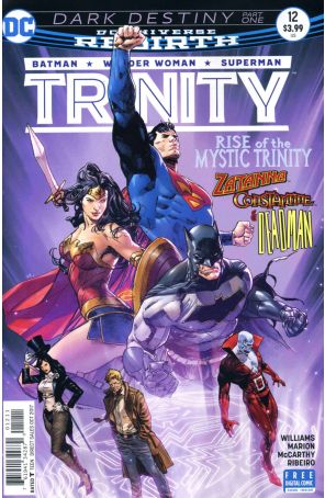 Trinity (2nd Series) 12 published by DC with cover art by Clay Mann