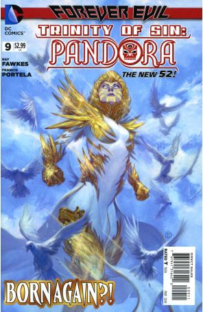 Trinity of Sin: Pandora 9 published by DC with cover art by Julian Totino Tedesco