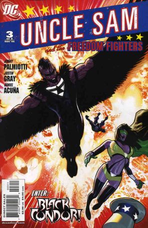 Uncle Sam and the Freedom Fighters 3 published by DC with cover art by Daniel Acuña