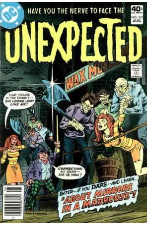 The Unexpected 201 published by DC with cover art by Jimmy Janes
