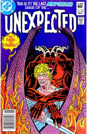 The Unexpected 222 (Newsstand) published by DC with cover art by Ernie Colón