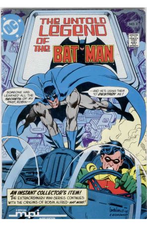 The Untold Legend of the Batman 2A (2nd) published by DC with cover art by José Luis García-López