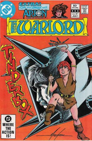 Warlord (DC) 59 published by DC with cover art by Mike Grell