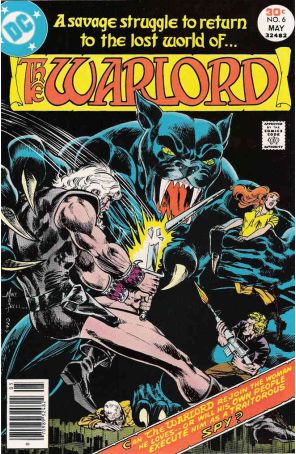 Warlord (DC) 6 published by DC with cover art by Mike Grell
