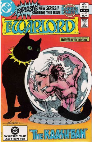 Warlord (DC) 63 published by DC with cover art by Mike Grell