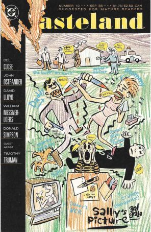 Wasteland 10 published by DC with cover art by Donald Simpson