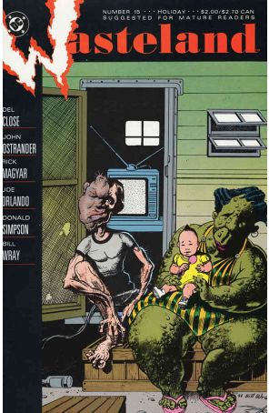 Wasteland 15 published by DC with cover art by Bill Wray