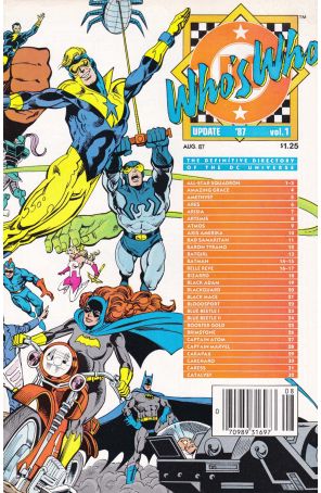 Who's Who Update '87 1 (Newsstand) published by DC with cover art by Joe Brozowski