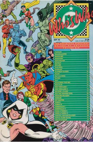 Who's Who: The Definitive Directory of the DC Universe 19 published by DC with cover art by Ernie Colón