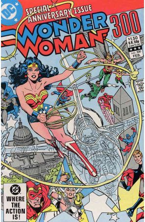 Wonder Woman (1st Series) 300 published by DC with cover art by Ed Hannigan