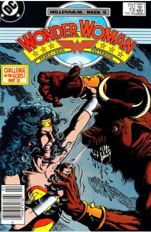 Wonder Woman (2nd Series) 13 (Newsstand) published by DC with cover art by George Pérez