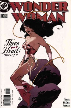 Wonder Woman (2nd Series) 154 published by DC with cover art by Adam Hughes