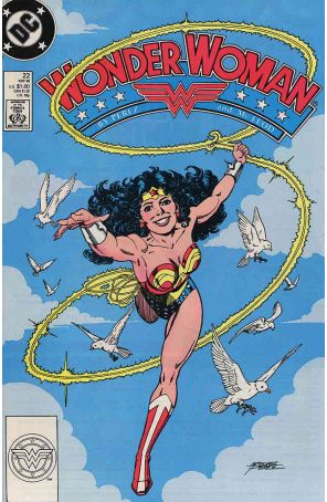 Wonder Woman (2nd Series) 22 published by DC with cover art by George Pérez