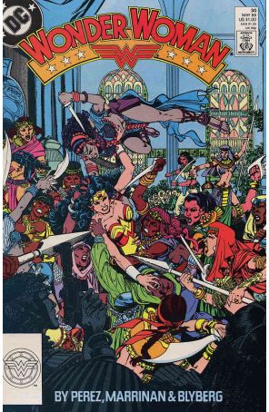 Wonder Woman (2nd Series) 30 published by DC with cover art by George Pérez