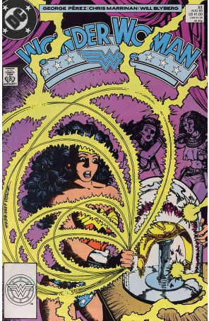 Wonder Woman (2nd Series) 33 published by DC with cover art by Chris Marrinan