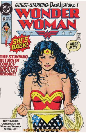 Wonder Woman (2nd Series) 63 published by DC with cover art by Brian Bolland