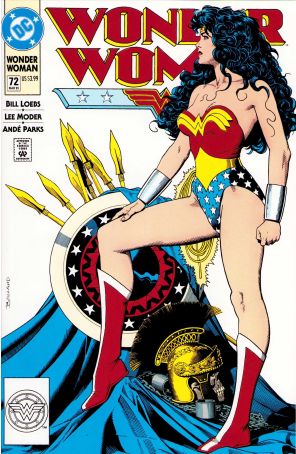 Wonder Woman (2nd Series) 72A published by DC with cover art by Brian Bolland