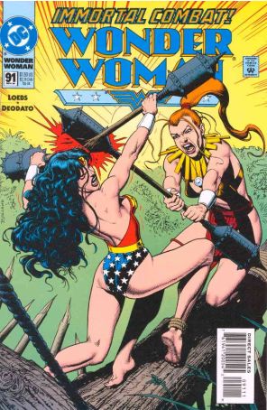 Wonder Woman (2nd Series) 91 published by DC with cover art by Brian Bolland