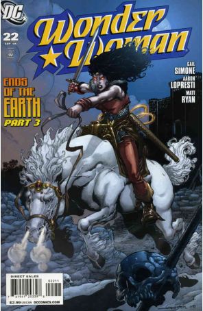 Wonder Woman (3rd Series) 22 published by DC with cover art by Aaron Lopresti