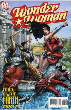 Wonder Woman (3rd Series) 23 published by DC with cover art by Aaron Lopresti
