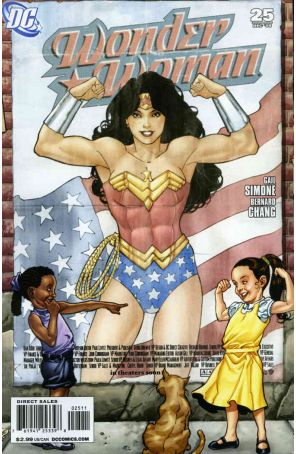 Wonder Woman (3rd Series) 25 published by DC with cover art by Aaron Lopresti