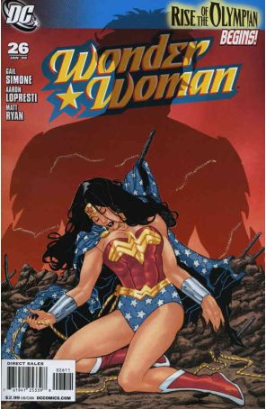 Wonder Woman (3rd Series) 26 published by DC with cover art by Aaron Lopresti
