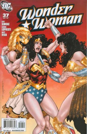 Wonder Woman (3rd Series) 37 published by DC with cover art by Aaron Lopresti