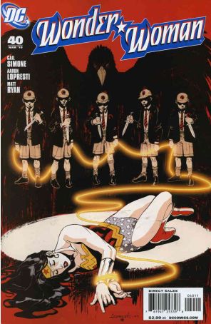 Wonder Woman (3rd Series) 40 published by DC with cover art by Aaron Lopresti