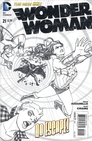 Wonder Woman (4th Series) 21A published by DC with cover art by Cliff Chiang