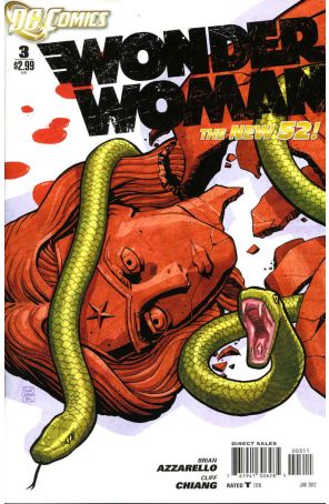 Wonder Woman (4th Series) 3 published by DC with cover art by Cliff Chiang
