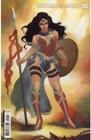 Wonder Woman: Evolution 2A published by DC with cover art by Meghan Hetrick