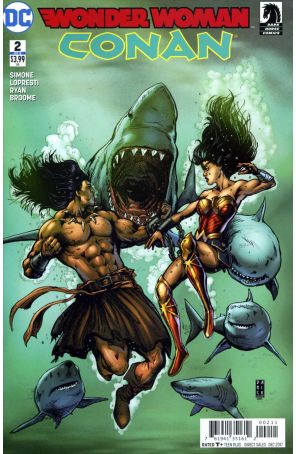 Wonder Woman/Conan 2 published by DC with cover art by Darick Robertson