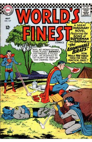 World's Finest Comics 157 published by DC with cover art by Curt Swan
