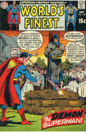 World's Finest Comics 187 published by DC with cover art by Murphy Anderson