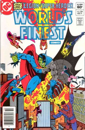 World's Finest Comics 284 (Newsstand) published by DC with cover art by Keith Giffen