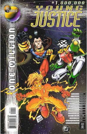 Young Justice 1000000 published by DC with cover art by Todd Nauck