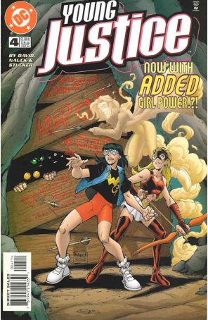 Young Justice 4 published by DC with cover art by Todd Nauck
