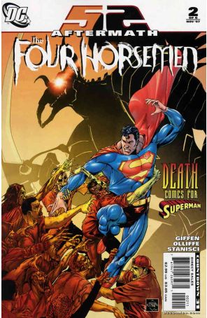 52 Aftermath: The Four Horsemen 2 published by DC with cover art by Ethan Van Sciver