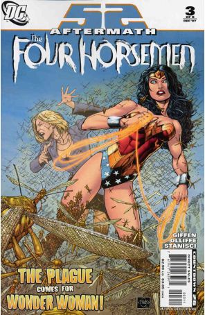 52 Aftermath: The Four Horsemen 3 published by DC with cover art by Ethan Van Sciver