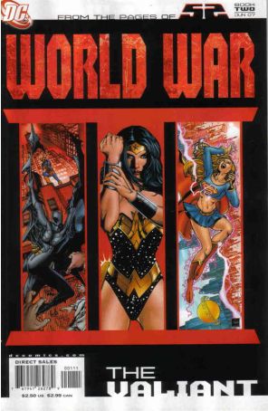 52/WW III Part Two: The Valiant 1 published by DC with cover art by Ethan Van Sciver