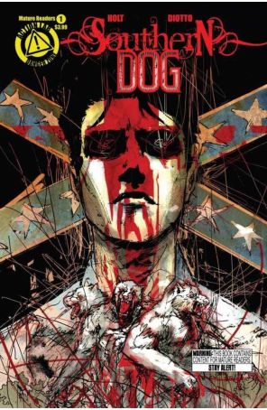 Southern Dog 1 published by Action Lab with cover art by Riley Rossmo