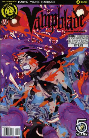 Vampblade 4A published by Action Lab with cover art by Winston Young