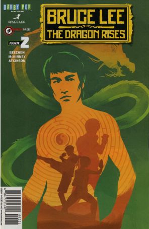 Bruce Lee: The Dragon Rises 2B published by Darby Pop with cover art by Jeff Langevin