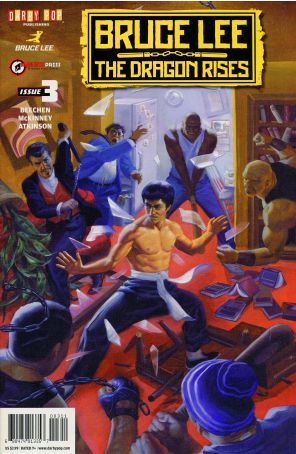 Bruce Lee: The Dragon Rises 3 published by Darby Pop with cover art by Steve Rude